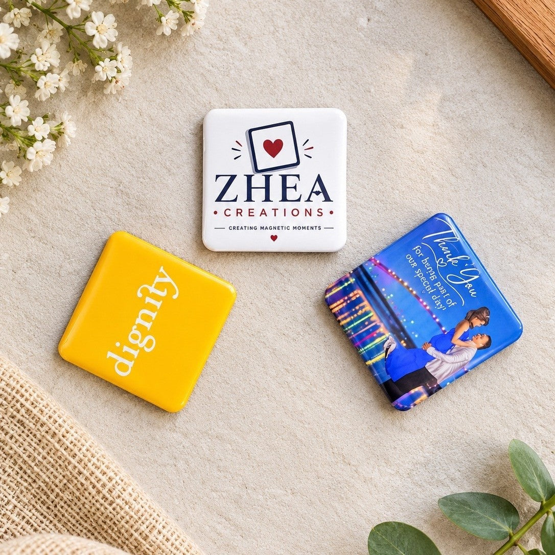 Personalised door gift photo magnet samples
