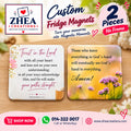 ZHEA Creations custom photo fridge magnets, 2 pieces without frame