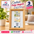 ZHEA Creations custom photo fridge magnets, 3 pieces with frame