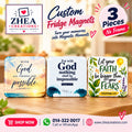 ZHEA Creations custom photo fridge magnets, 3 pieces without frame