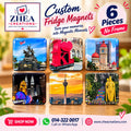 ZHEA Creations custom photo fridge magnets, 6 pieces without frame