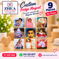 ZHEA Creations custom photo fridge magnets, 9 pieces without frame