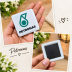 Corporate fridge magnet front and magnetic back
