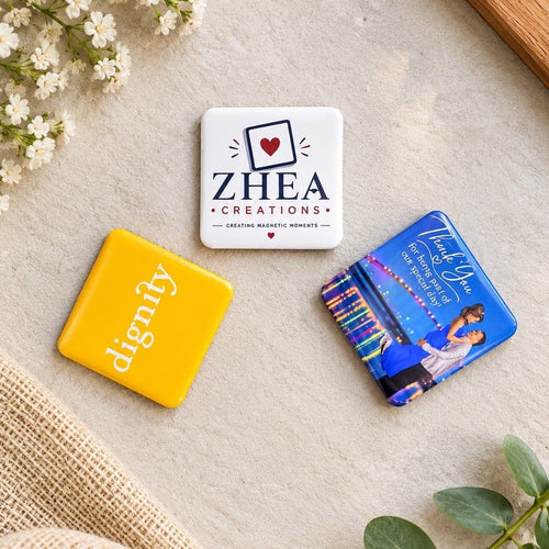 Personalised door gift fridge magnet samples by ZHEA Creations